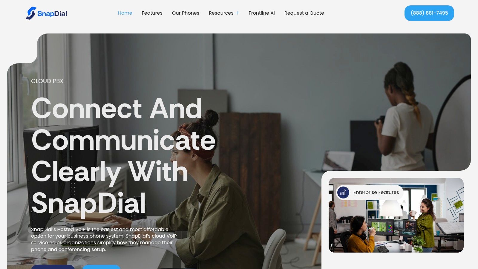 Screenshot from https://snap-dial.com